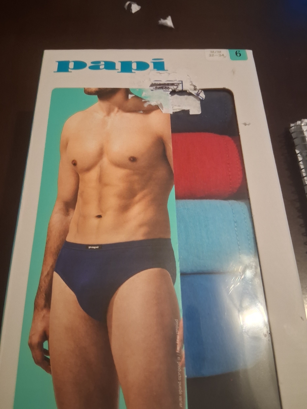 Papi Men's 3-Pack Briefs - Navy, Red, Light Blue
